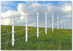 Decorative style cable fence