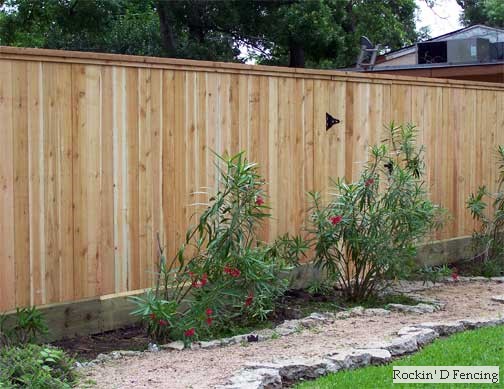 Western Red Cedar fence before staining
